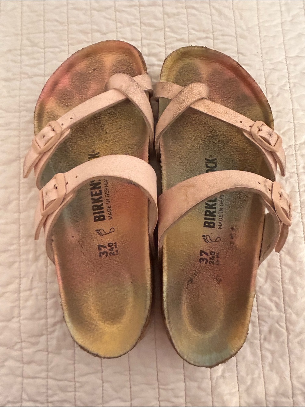 Vegan Ombre Light Rose Mayari
Light Pink Dual-Strap Slide Sandals